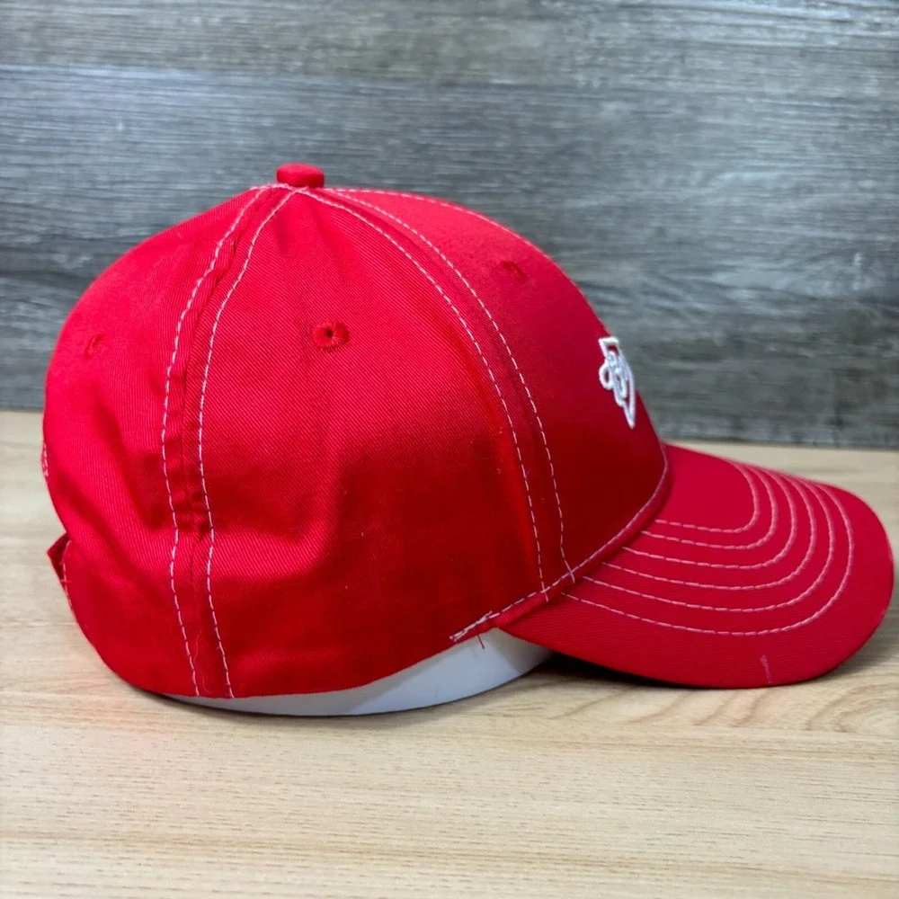Budweiser Hat Cap Strap Back Red‎ Beer Brewing Adjustable